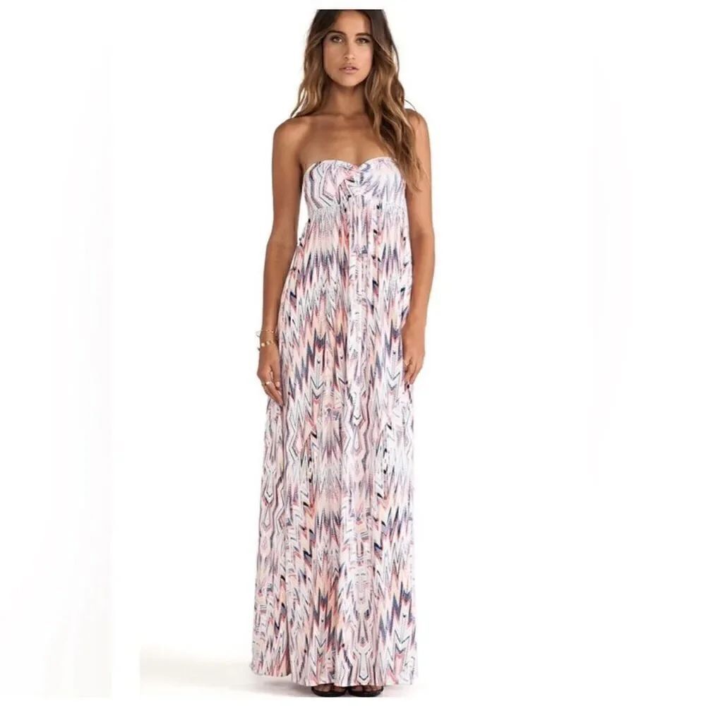 Ella Moss XS Xander Maxi Dress in Ruby Sweetheart sleeveless
